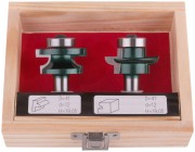 Фрезы по дереву комбинированные универсальные, набор 2 шт., деревянный бокс, DxH=41х19,5 мм Фрезы по дереву комбинированные универсальные, набор 2 шт., деревянный бокс, DxH=41х19,5 мм