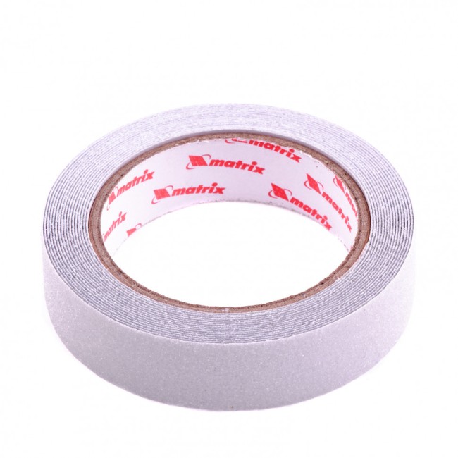 Лента клейкая противоскользящая, прозрачная 25 мм x 5 м Matrix Лента клейкая противоскользящая, прозрачная 25 мм x 5 м Matrix