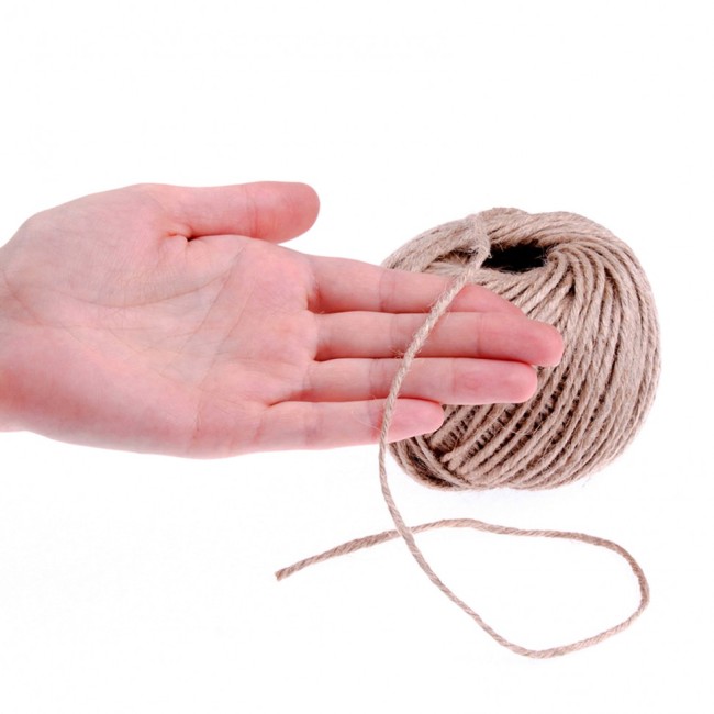 Шпагат джутовый, 2.5 мм, L 60 м, 5-ниточный , Россия Сибртех Шпагат джутовый, 2.5 мм, L 60 м, 5-ниточный , Россия Сибртех