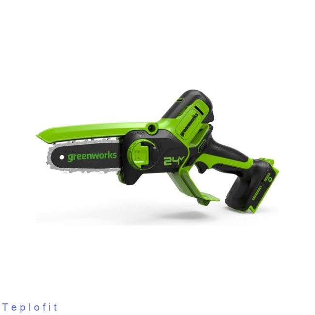 Аккумуляторная цепная мини пила GreenWorks 24V, 10 см, без АКБ и ЗУ 2008207