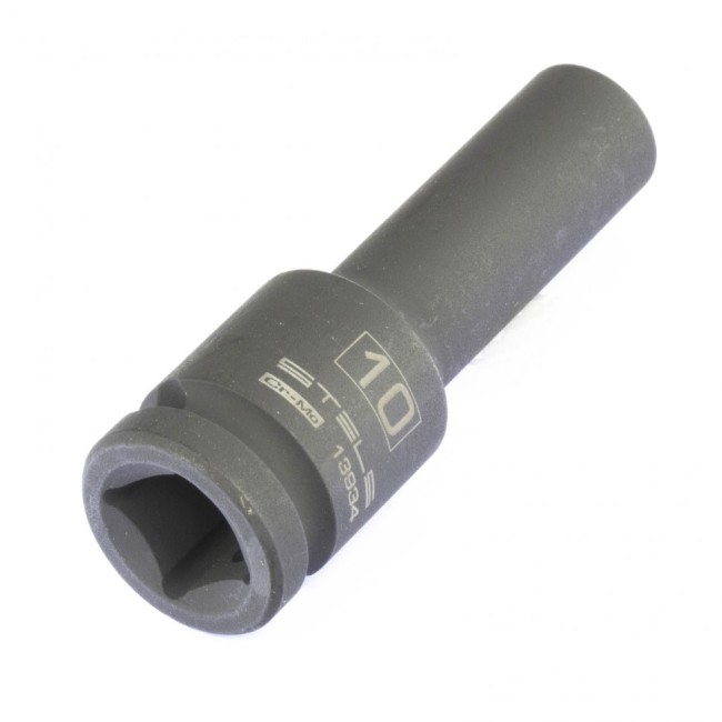 Головка ударная удлиненная шестигранная, 10 мм, 1/2, CrMo Stels Головка ударная удлиненная шестигранная, 10 мм, 1/2, CrMo Stels