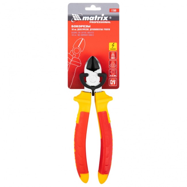 Бокорезы Insulated, 180 мм, двухкомпонентные рукоятки Matrix Professional