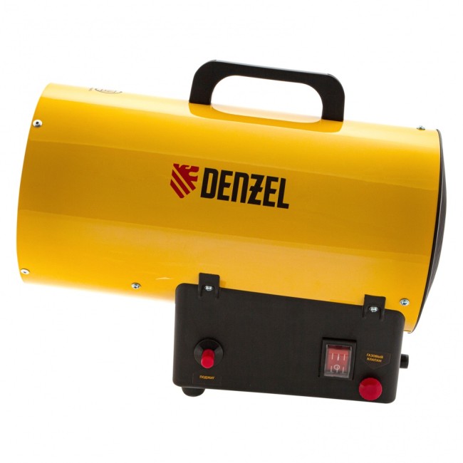Газовая тепловая пушка GHG-10, 10 кВт, 300 м3/ч, пропан-бутан Denzel Газовая тепловая пушка GHG-10, 10 кВт, 300 м3/ч, пропан-бутан Denzel