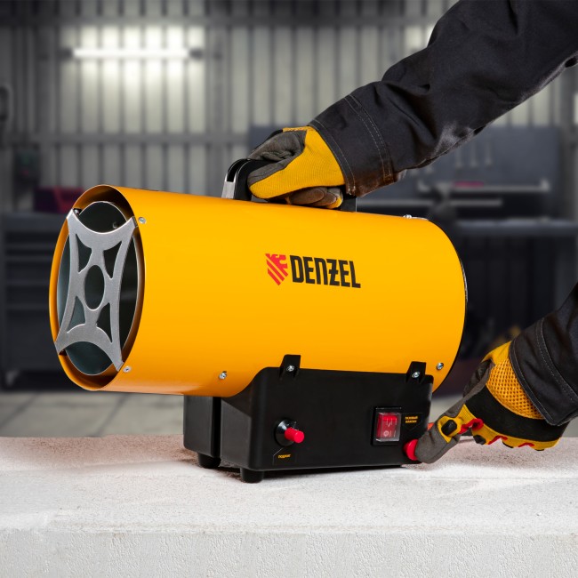 Газовая тепловая пушка GHG-10, 10 кВт, 300 м3/ч, пропан-бутан Denzel Газовая тепловая пушка GHG-10, 10 кВт, 300 м3/ч, пропан-бутан Denzel