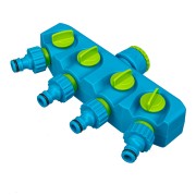 Разветвитель четырехканальный, пластиковый Palisad Luxe Разветвитель четырехканальный, пластиковый Palisad Luxe