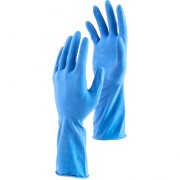 Перчатки хозяйственные латексные c двойным хлопковым напылением, L, Сибртех Перчатки хозяйственные латексные c двойным хлопковым напылением, L, Сибртех