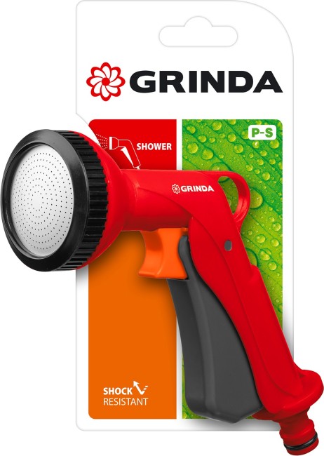 GRINDA P-S, душевой, курок спереди, пластиковый, поливочный пистолет (8-427365) GRINDA P-S, душевой, курок спереди, пластиковый, поливочный пистолет (8-427365)