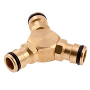 Тройник для разветвления или соединения, штуцерный, латунный Palisad Тройник для разветвления или соединения, штуцерный, латунный Palisad