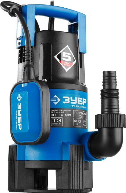 ЗУБР 400 Вт, дренажный насос для грязной воды, Профессионал (НПГ-Т3-400) ЗУБР 400 Вт, дренажный насос для грязной воды, Профессионал (НПГ-Т3-400)