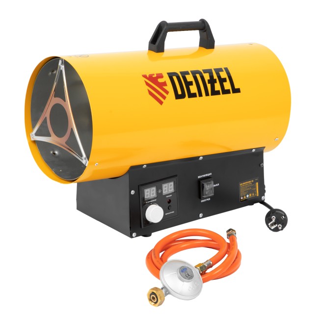 Газовая тепловая пушка GHG-15i, 15 кВт, цифровой термостат, пропан-бутан// Denzel Газовая тепловая пушка GHG-15i, 15 кВт, цифровой термостат, пропан-бутан// Denzel