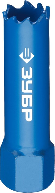 ЗУБР 14 мм, сталь Р6М5, биметаллическая коронка (29531-014) ЗУБР 14 мм, сталь Р6М5, биметаллическая коронка (29531-014)