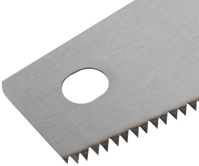 Ножовка по дереву, средний каленый зуб 7 ТPI, 2D заточка, пластиковая прорезиненная ручка 500 мм Ножовка по дереву, средний каленый зуб 7 ТPI, 2D заточка, пластиковая прорезиненная ручка 500 мм