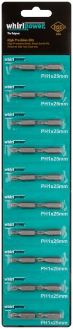 Биты WP, сталь S2, с насечкой, Профи, 25 мм PH1, 20 шт. Биты WP, сталь S2, с насечкой, Профи, 25 мм PH1, 20 шт.