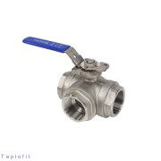 Кран шар CF8 4030HA 3/ход Т Ду40 Ру63 м/м п/эл рук Benarmo Кран шар CF8 4030HA 3/ход Т Ду40 Ру63 м/м п/эл рук Benarmo