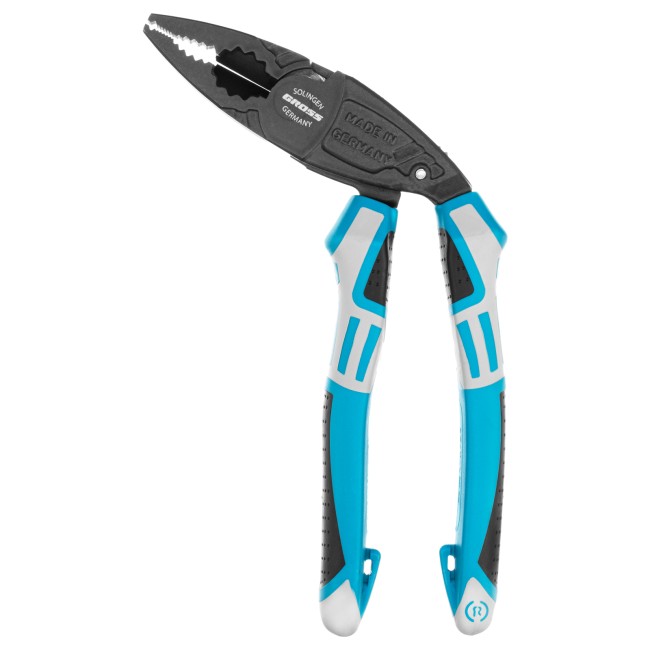 Плоскогубцы комбинированные с изогнутой головой, трехкомпонентные рукоятки, 200 мм Gross Плоскогубцы комбинированные с изогнутой головой, трехкомпонентные рукоятки, 200 мм Gross