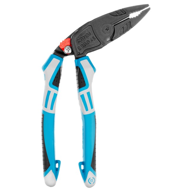 Плоскогубцы комбинированные с изогнутой головой, трехкомпонентные рукоятки, 200 мм Gross Плоскогубцы комбинированные с изогнутой головой, трехкомпонентные рукоятки, 200 мм Gross