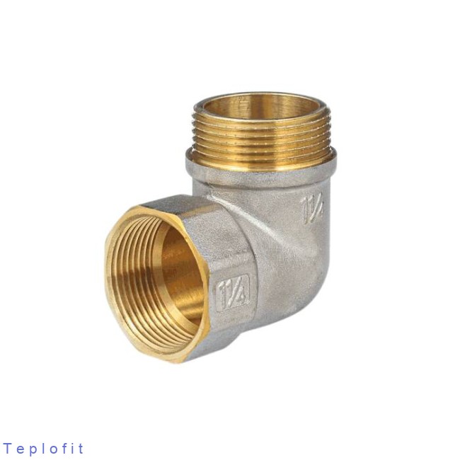 Угольник лат реборд Ду40 м/р никель ГОСТ Р 72337 Aquasfera 9006-05