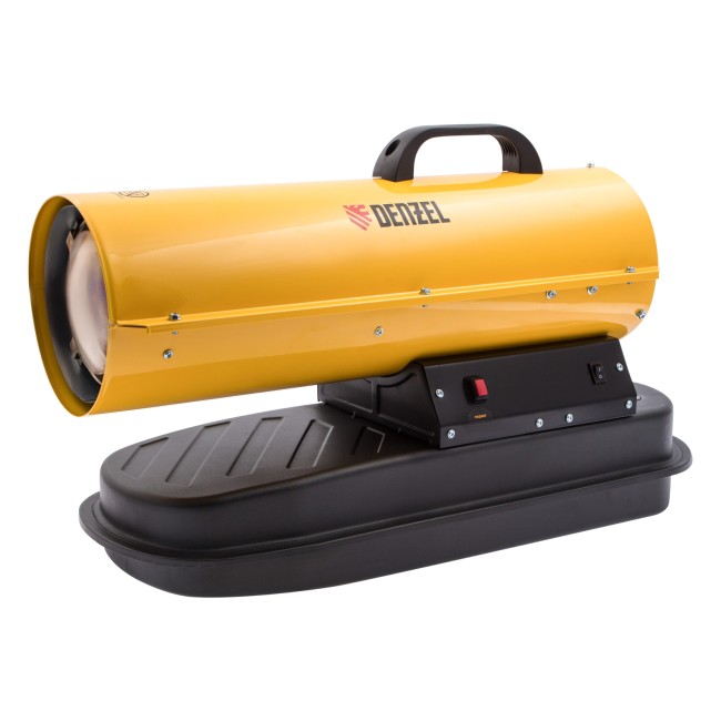 Дизельная тепловая пушка DHG-10, 10 кВт, 300 м3/ч, прямой нагрев Denzel Дизельная тепловая пушка DHG-10, 10 кВт, 300 м3/ч, прямой нагрев Denzel