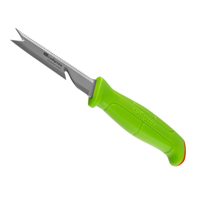 Нож туристический "поплавок" многофункциональный для туристов, рыбаков и садоводов 220 мм Сибртех