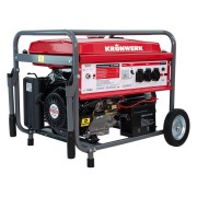 Генератор бензиновый LK 7500E, 6.5 кВт, 230 В, бак 25 л, электростартер Kronwerk Генератор бензиновый LK 7500E, 6.5 кВт, 230 В, бак 25 л, электростартер Kronwerk