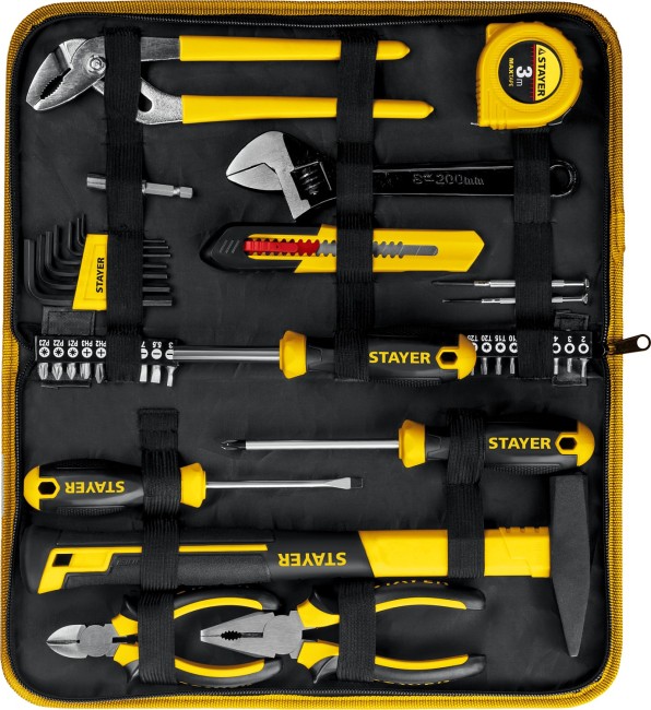 STAYER Master-40, 40 предм., универсальный набор инструмента для дома (22052-H40)