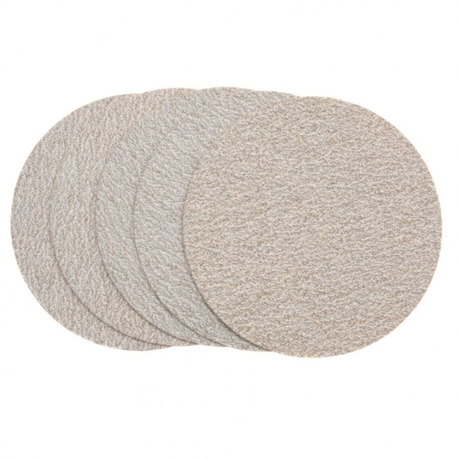 Диск шлифовальный под "липучку", KP14D, зернистость P 60, 25-Н, 125 мм, 5 шт, "БАЗ" Россия