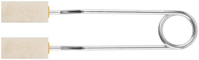 Ролик специальный для решеток, арматур, оград,  ядро 15 мм,  100% велюр, ворс 5 мм, ручка двойная 22 см, 50 мм (2 шт.)