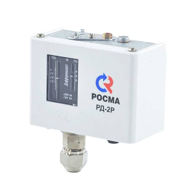 "Реле давления РД-2Р -0.02-0.8МПа G1/4"" IP44 110C Росма 00000012965"