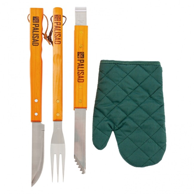 Набор приборов для барбекю, 4 предмета в сумке Camping Palisad