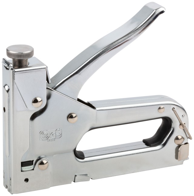 Степлер для широких скоб 4-в-1 "тип 140" 6-14 мм, с регул.удара, мет.корп., Профи, в чемоданчике+скобы