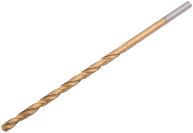 Сверла HSS по металлу, удлиненные, титановое покрытие 4,0х119 мм (10 шт.)