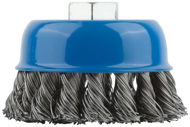 Корщетка, тип "чашка", гайка М14, стальная витая проволока 75 мм Корщетка, тип "чашка", гайка М14, стальная витая проволока 75 мм