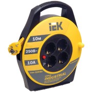 Удлинитель на катушке IEK 4х10м УК10 с термозащитой 3х1.0 Industrial WKP14-10-04-10 277734 Удлинитель на катушке IEK 4х10м УК10 с термозащитой 3х1.0 Industrial WKP14-10-04-10 277734