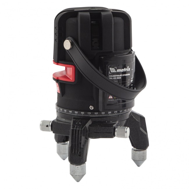 Лазерный уровень ML 05 Red, 20 м, 635 нм, резьба 5/8" Matrix Лазерный уровень ML 05 Red, 20 м, 635 нм, резьба 5/8" Matrix