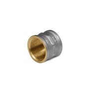 Муфта лат Ду40 м/м никель ГОСТ Р 72337 Aquasfera 9018-05 Муфта лат Ду40 м/м никель ГОСТ Р 72337 Aquasfera 9018-05