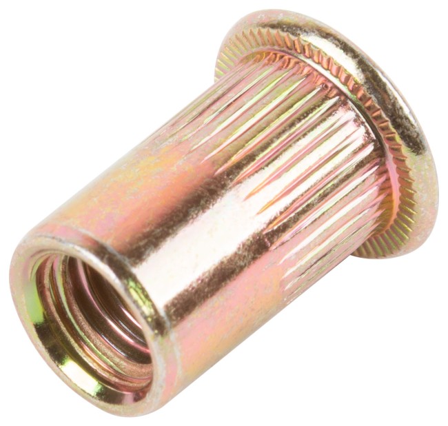 Заклепки резьбовые, стальные, стандартный бортик М8 (фасовка 10 шт)