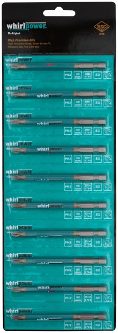 Биты WP, сталь S2, с насечкой, Профи, 90 мм PH2, 10 шт. Биты WP, сталь S2, с насечкой, Профи, 90 мм PH2, 10 шт.