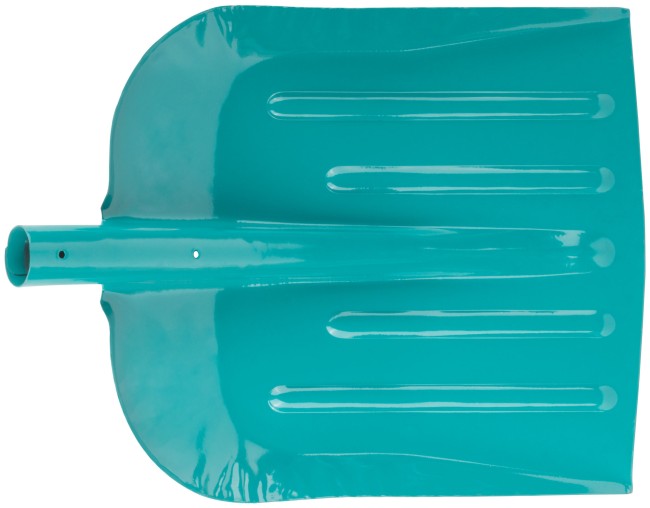 Лопата для уборки снега тротуарная стальная без черенка 390х456 мм