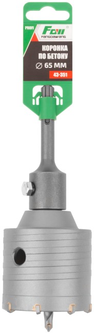 Коронка по бетону FDW, SDS-Plus, хвостовик 100 мм, 65 мм Коронка по бетону FDW, SDS-Plus, хвостовик 100 мм, 65 мм