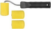 Валик поролоновый желтый с ручкой "мини" 50 мм + 2 сменных ролика Валик поролоновый желтый с ручкой "мини" 50 мм + 2 сменных ролика