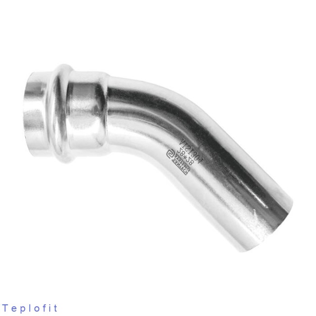 Отвод нерж AISI304 Дн42х45гр пресс/труба FS102 SantechSystems