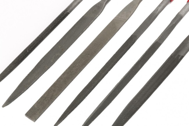 Набор надфилей, 160 х 4 мм, 6 шт, обрезиненные рукоятки Matrix