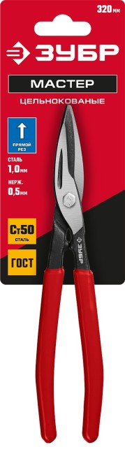 ЗУБР 320 мм, прямые ножницы по металлу (23015-32_z02)