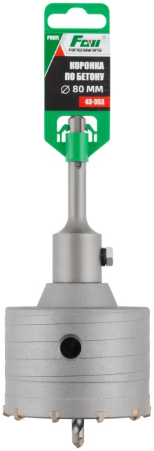 Коронка по бетону FDW, SDS-Plus, хвостовик 100 мм, 80 мм Коронка по бетону FDW, SDS-Plus, хвостовик 100 мм, 80 мм