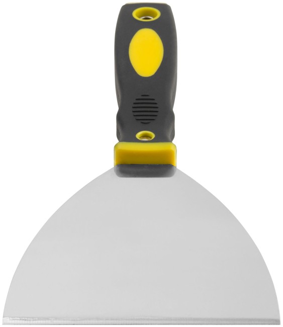 Шпатель для удаления ржавчины Профи, толщ. лезвия 1 мм, двухкомп.ручка с метал.бойком 5" (125 мм)