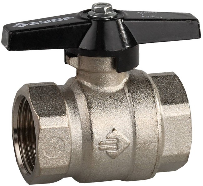 ЗУБР d 1″, ручка ″бабочка″, ″мама-мама″, полнопроходной шаровой кран (4-51323-C-1) ЗУБР d 1″, ручка ″бабочка″, ″мама-мама″, полнопроходной шаровой кран (4-51323-C-1)