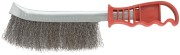 Корщетка с изогнутой пластиковой ручкой, стальная тип А Корщетка с изогнутой пластиковой ручкой, стальная тип А