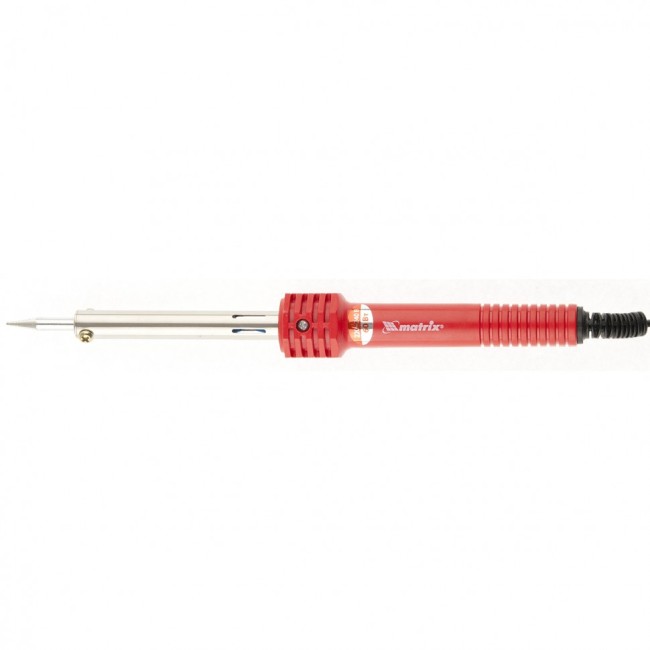 Паяльник, пластиковая рукоятка, медный наконечник с долговечным защитным покрытием, 220 В, 60 W Matrix