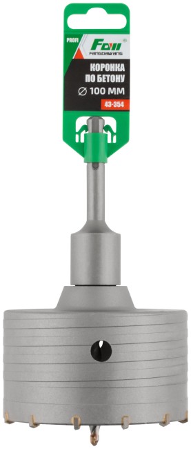 Коронка по бетону FDW, SDS-Plus, хвостовик 100 мм, 100 мм Коронка по бетону FDW, SDS-Plus, хвостовик 100 мм, 100 мм