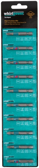 Биты WP, сталь S2, с насечкой, Профи, 50 мм PZ2, 10 шт. Биты WP, сталь S2, с насечкой, Профи, 50 мм PZ2, 10 шт.